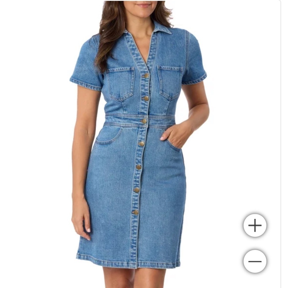 New Draper James Women's blue Denim Dress 6 8 12 16